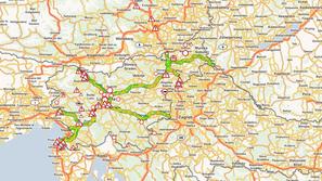 Zapora ceste v času obiska Putina