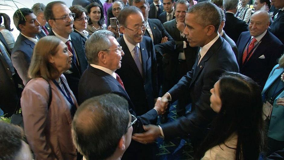 Barack Obama, Raul Castro | Avtor: EPA