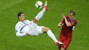 Ronaldo Limbersky Češka Portugalska četrtfinale Varšava Euro 2012