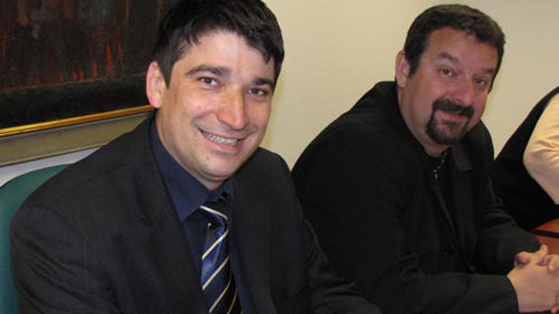 Beno Fekonja (levo), član civilne iniciative, je vesel, da se je uprava župana D