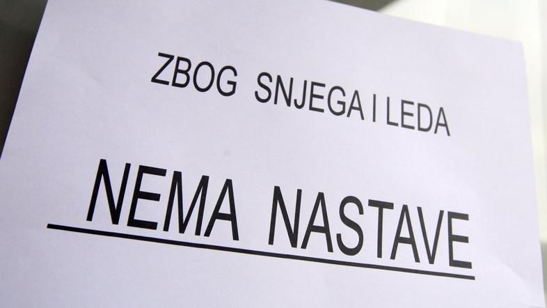 Zaprta šola v Šibeniku