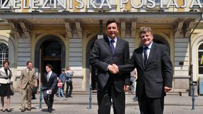 Borut Pahor, Hartmut Mehdorn