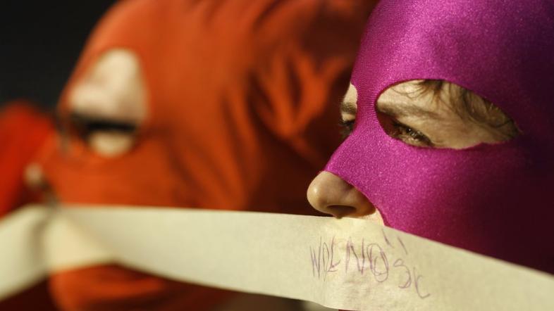 Protest v podporo Pussy Riot