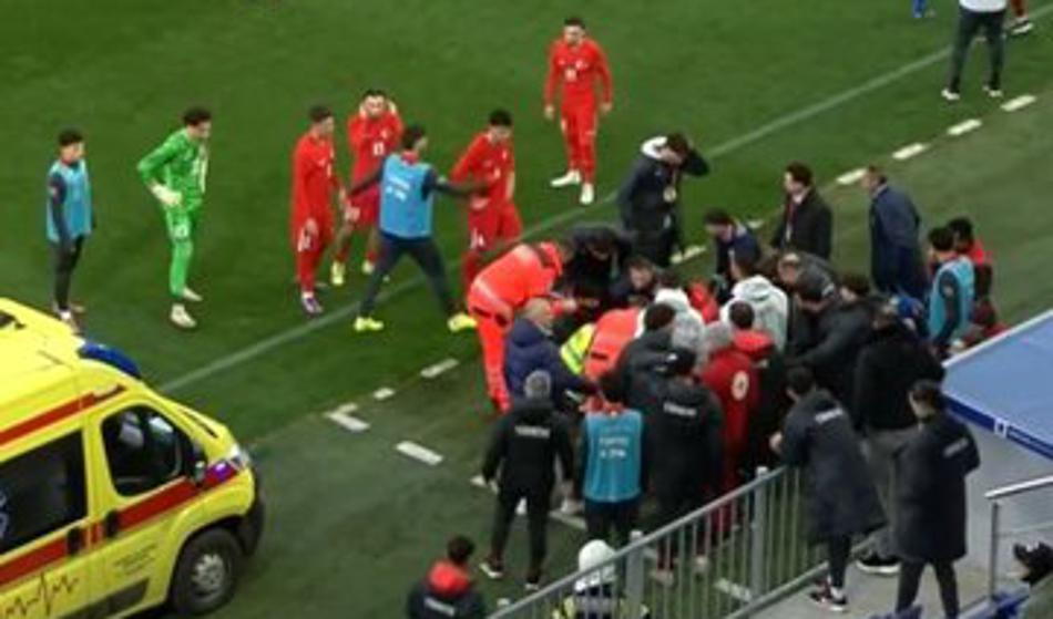 Tekma na Hrvaškem prekinjena, na igrišče je moral pripeljati rešilec