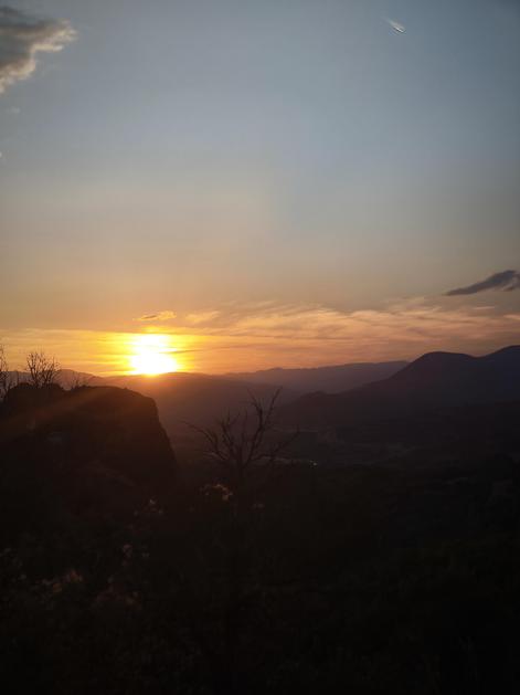 Meteora, opazovanje sončnega zahoda