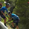 Alejandro Valverde nesreča Vuelta