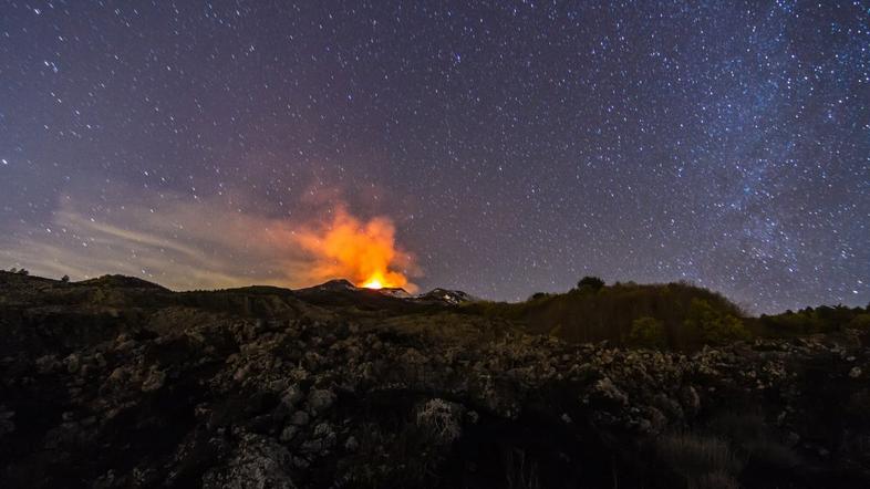 Etna spet izbruhnila
