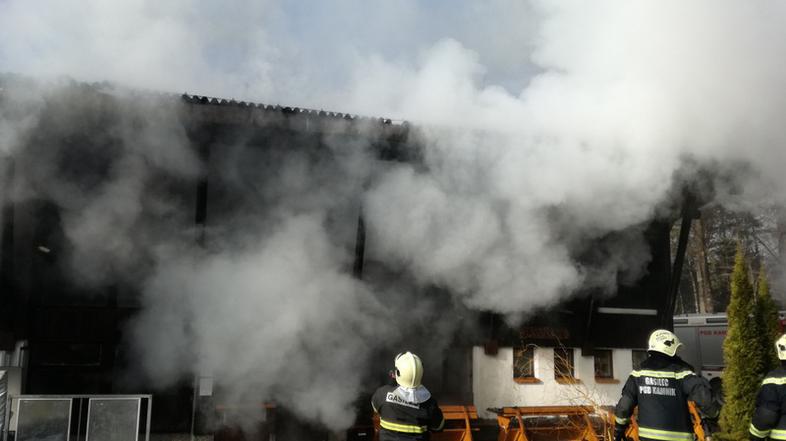 Požar Gostilne pod žičnico na Veliko planino