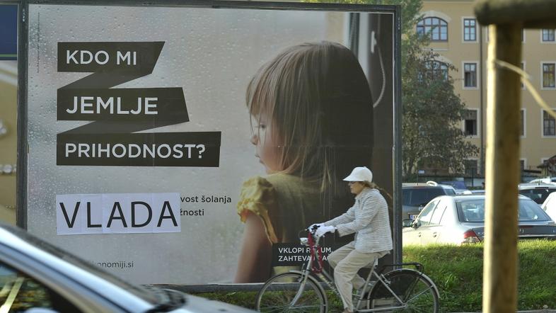 slovenija 26.10.13, plakat, siva ekonomija, vzemi racun, plakat proti sivi ekono