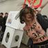 Ukrajinske aktivistke Femen na ruskem, volišču.