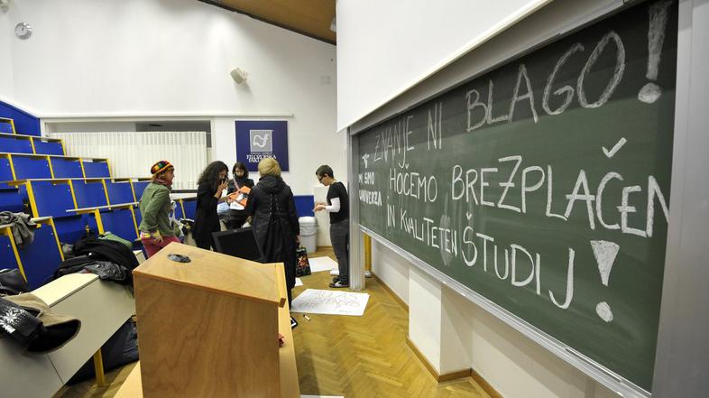 študent študij predavalnica