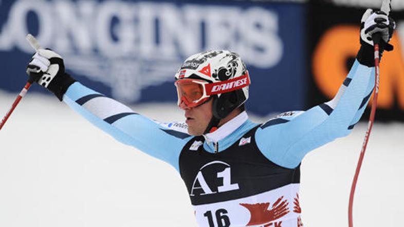 Aksel Lund Svindal je po lanskem padcu letos zmagal.