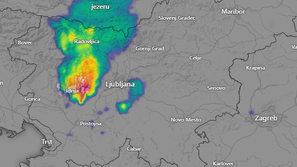 Radarska slika padavin