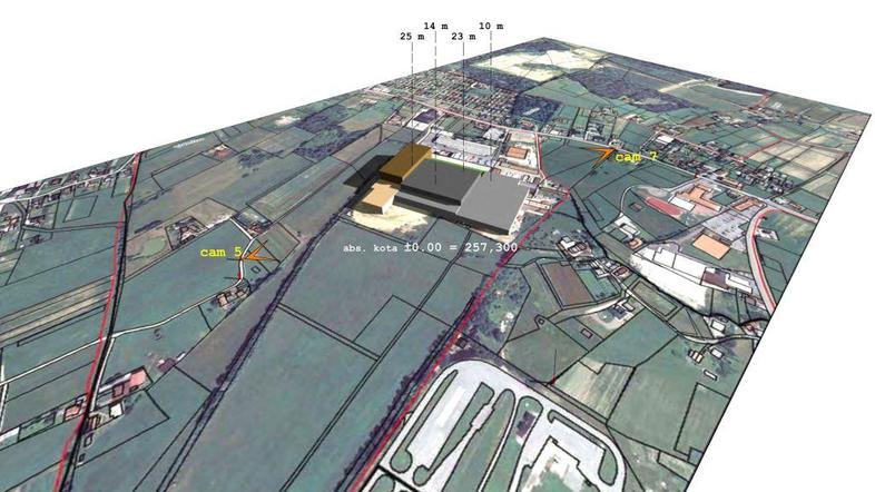 Načrt kaže, da bi bil Engrotušev distribucijski center na Ljubečni na manjšem de