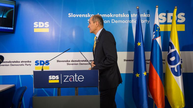 Štab Anžeta Logarja na stranki SDS.