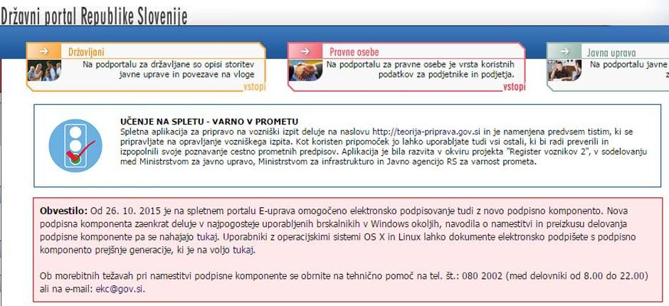 e-uprava obvestilo | Avtor: zurna