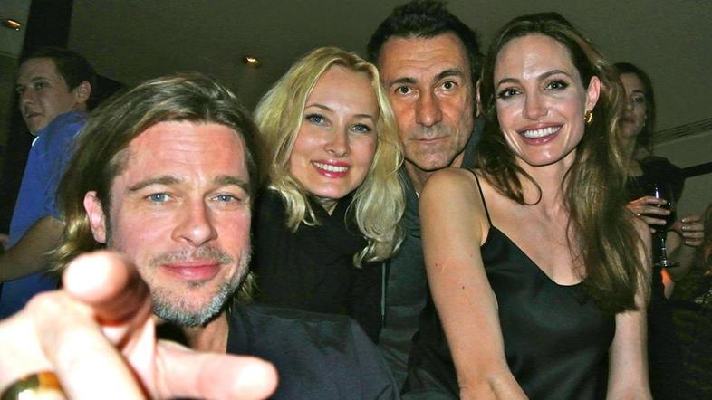 Brad Pitt, Angelina Jolie, Tanja Ribič, Branko Đurić