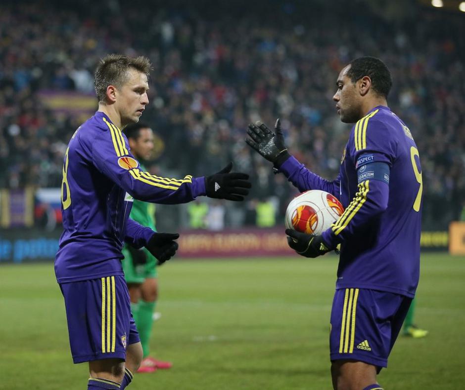 Maribor Wigan Evropska liga Ljudski vrt Mertelj Tavares 11-metrovka penal | Avtor: Gregor Katič