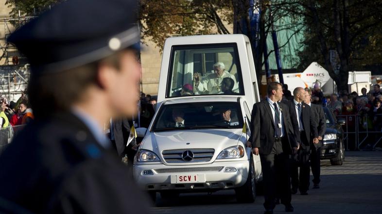 Papež Benedikt XVI. na obisku v Nemčiji.