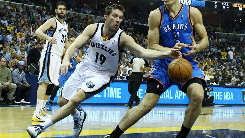 Udrih Adams Memphis Grizzlies Oklahoma City Thunder liga NBA končnica