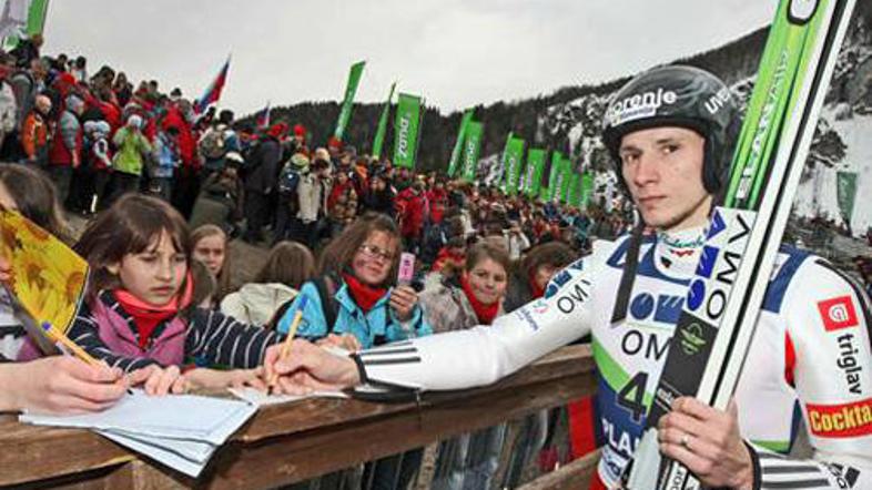 Robert Kranjec je sprva mislil, da bo ostal brez stopničk.