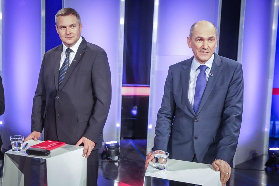 Dejan Židan in Janez Janša