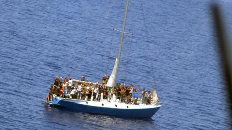 Imigranti ob hrvaškem otoku Mljet
