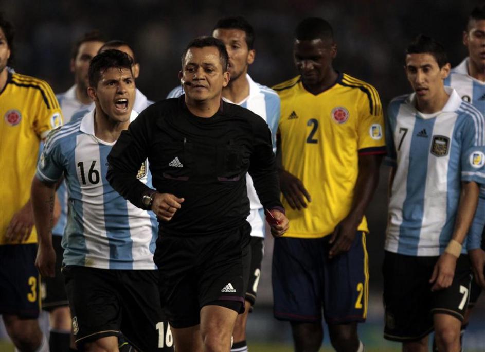 Agüero Escalante Di Maria Argentina Kolumbija kvalifikacije za SP 2014