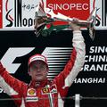 Kimi Räikkönen po zmagi na VN Kitajske.