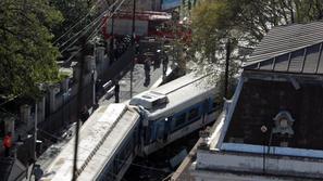 Železniška nesreča v Argentini.