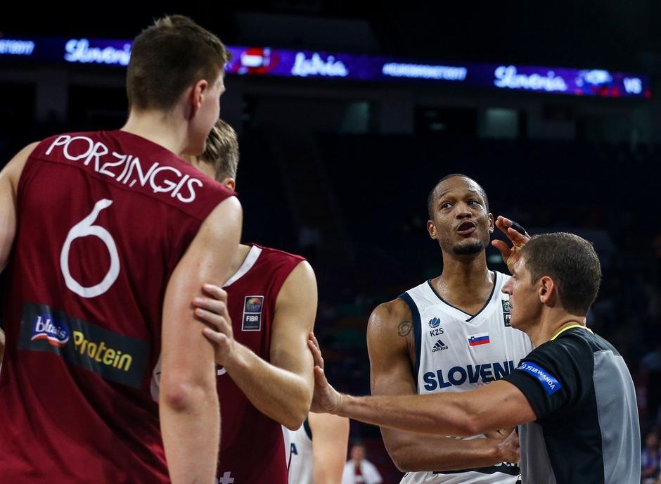 Anthony Randolph Kristaps Porzingis Slovenija Latvija EuroBasket 2017 | Avtor: Profimedia
