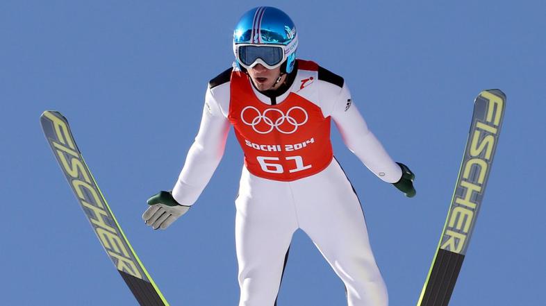Soči 2014 Kranjec trening smučarski skoki olimpijske igre