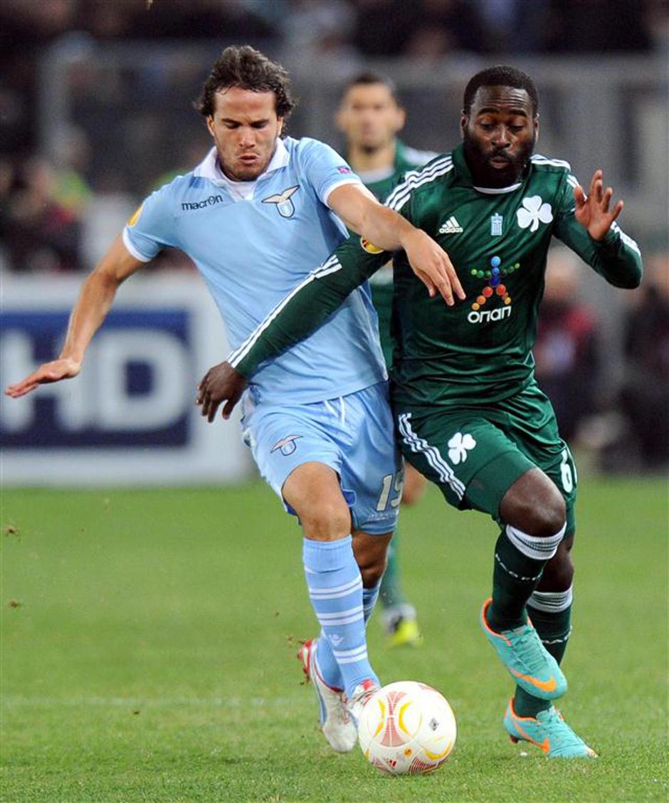 Alvaro Gonzalez Owusu Abeyie Lazio Panathinaikos Evropska liga | Avtor: EPA