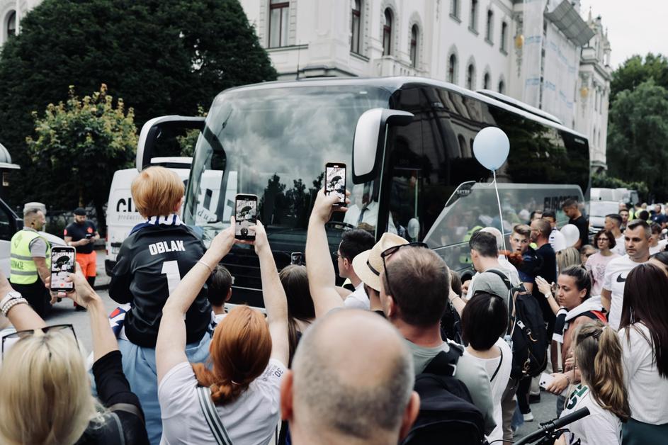 sprejem nogometne reprezentance Slovenije