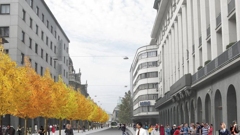 Slovenska cesta v Ljubljani 