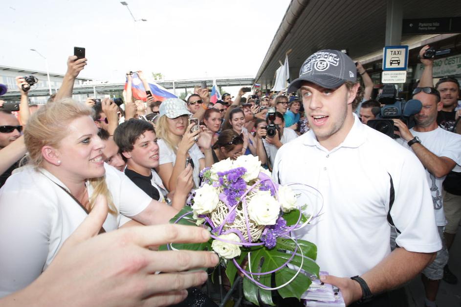 Anže Kopitar prihod povratek Brnik