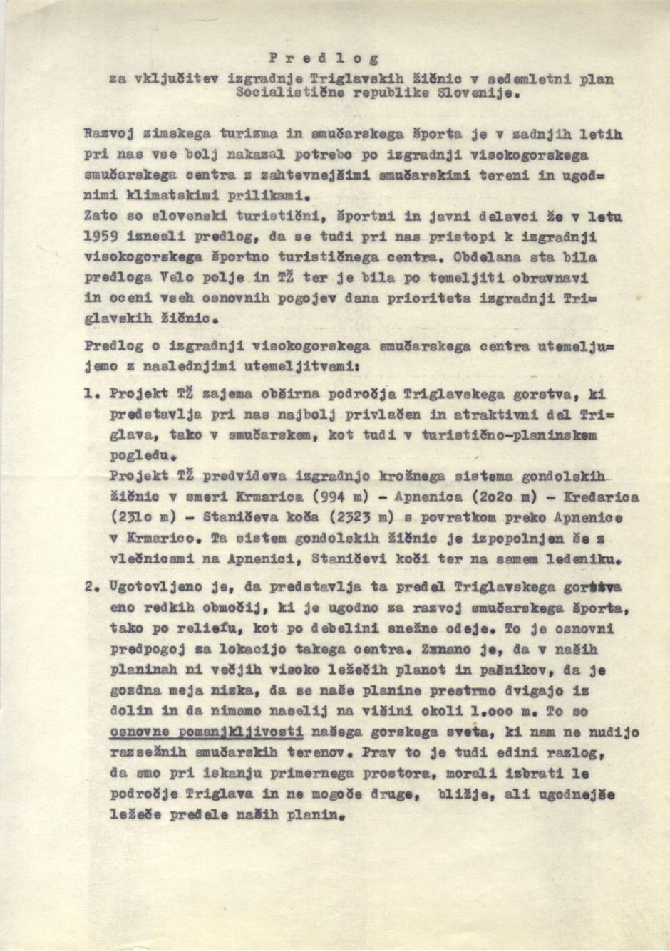 Smučišče Triglav | Avtor: Arhiv Republike Slovenije