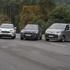Preizkus zaviranja s Toyotinimi vozili na AMZS poligonu varne vožnje na Vranskem.