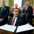 Barack Obama po podpisu pogodbe