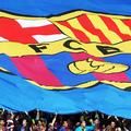 Barcelona navijači zastava Liga prvakov finale Wembley grb