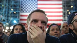 Predsedniške volitve v ZDA, razočaranje podpornikov Clintonove