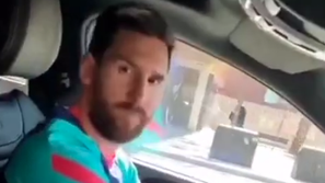 Leo Messi avtomobil navijač