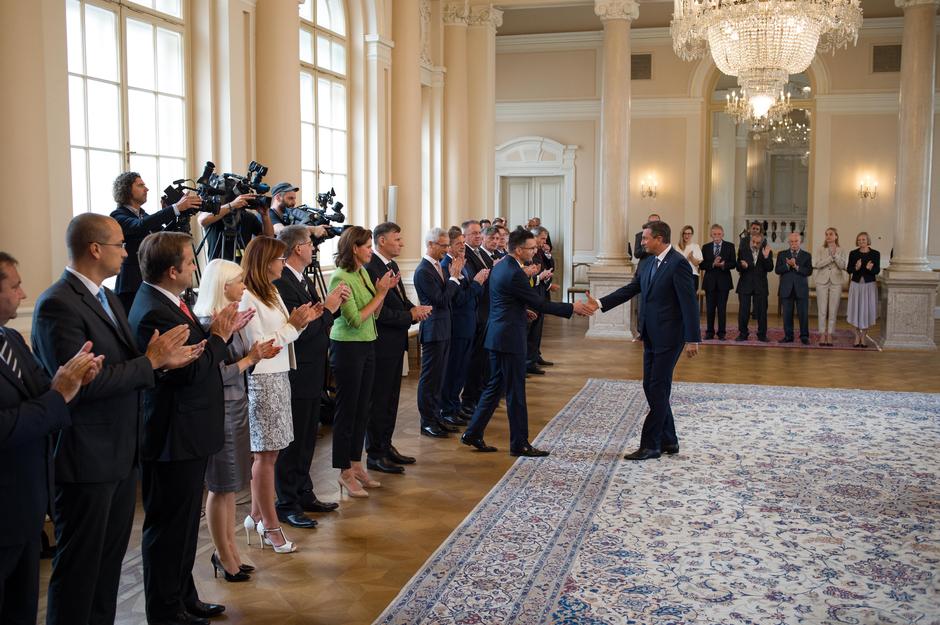 Vlada Marjan Šarec Borut Pahor predsedniška palača | Avtor: Anže Petkovšek