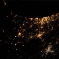 Izrael Gaza iz vesolja