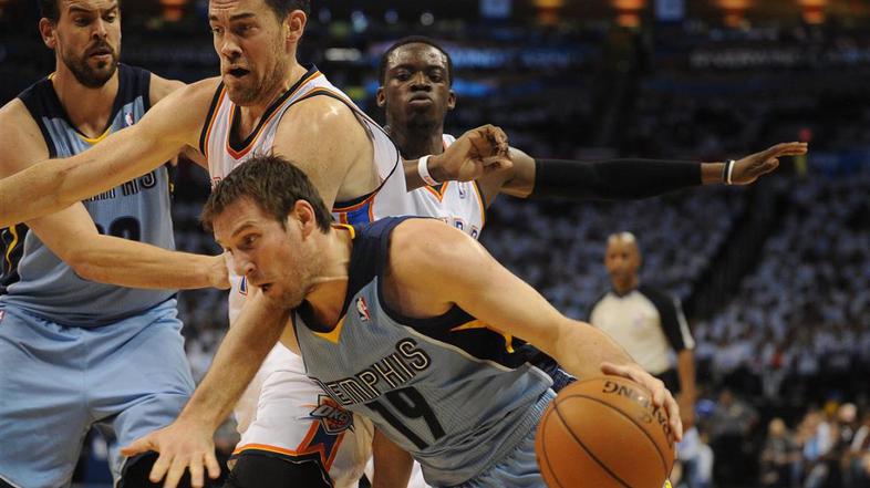 Udrih Collison Gasol Oklahoma City Thunder Memphis Grizzlies liga NBA Končnica