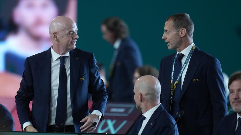 Aleksander Čeferin in Gianni Infantino
