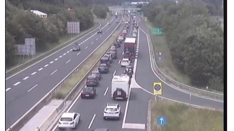 gorenjska avtocesta, zastoj, Hrušica