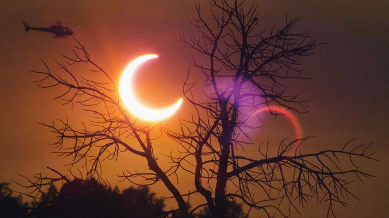 sončev mrk, arizona ZDA