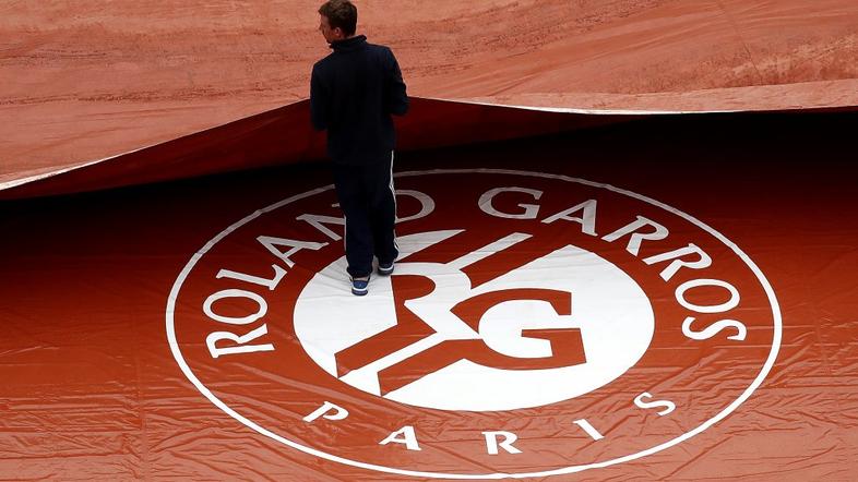 Roland Garros OP Francije dež