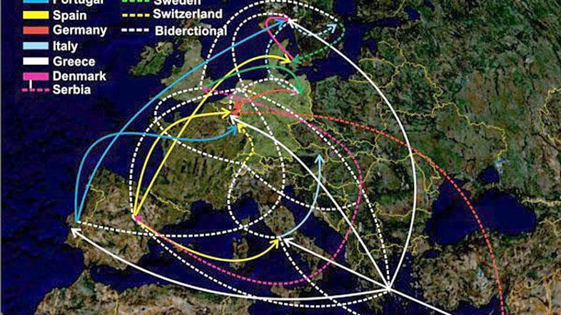 Grčija, Španija, Portugalska in Srbija so evropska žarišča okužb z virusom HIV.